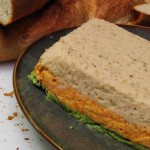 Tricolor Vegetable Pâté and French Baguette