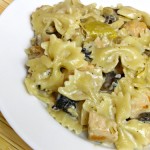 Chicken & Artichoke Pasta with Mushrooms
