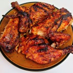 Grilled Butterflied Whole Chicken with Barbecue Sauce