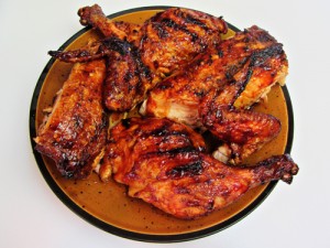 Grilled-Butterflied-Whole-Chicken-Barbecue-Sauce