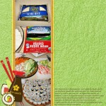 Homemade Sushi Digital Scrapbooking Layout
