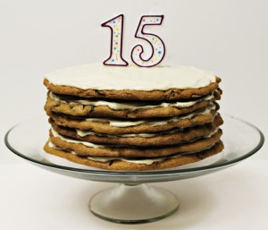 Giant Chocolate Chip Cookie Cake