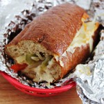 Oven Baked Chicken Cheesesteak Sandwiches