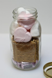 Valentine Smores in a Jar