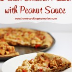 Asian Chicken Pizza with Peanut Sauce