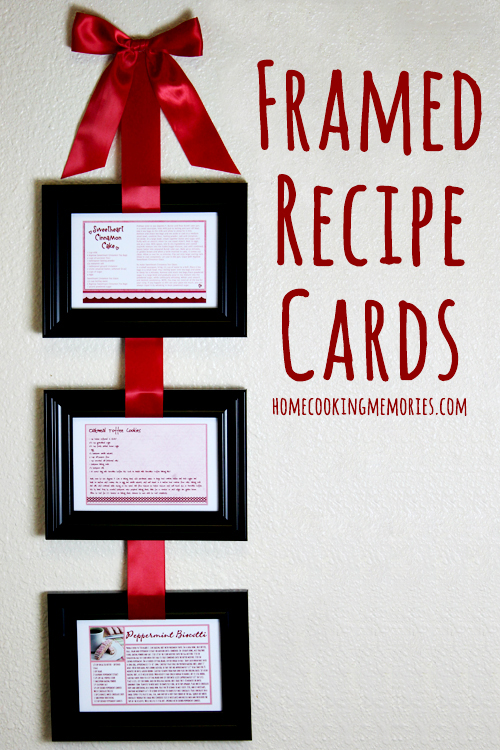 Framed Recipe Cards