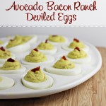 Avocado Bacon Ranch Deviled Eggs