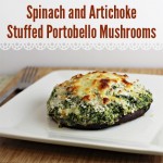 Spinach and Artichoke Stuffed Portobello Mushrooms