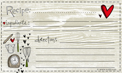 25 Free Printable Recipe Cards - Home Cooking Memories