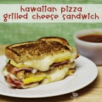 Hawaiian Pizza Grilled Cheese Sandwich #SundaySupper