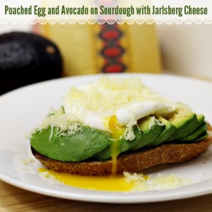 Poached Egg and Avocado on Sourdough with Jarlsberg Cheese - Home Cooking Memories