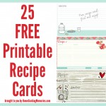 25 Free Printable Recipe Cards