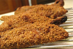 Walnut Bran Crusted Chicken Tenders