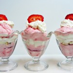 Strawberry Frozen Yogurt Parfait Smarties Whipped Cream
