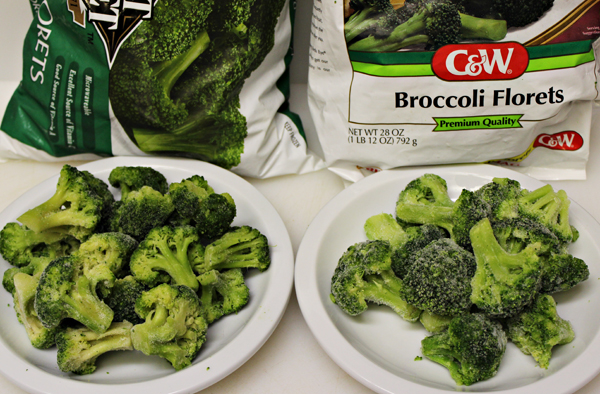 Comparing First Street Frozen Broccoli and C&W Frozen Broccoli