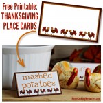 Free Printable - Thanksgiving Place Cards