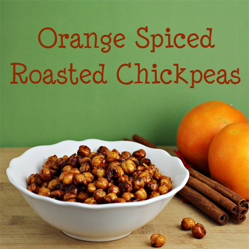 Orange Spiced Roasted Chickpeas 