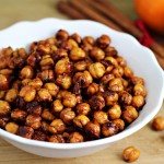 Orange Spiced Roasted Chickpeas (Garbanzo Beans)