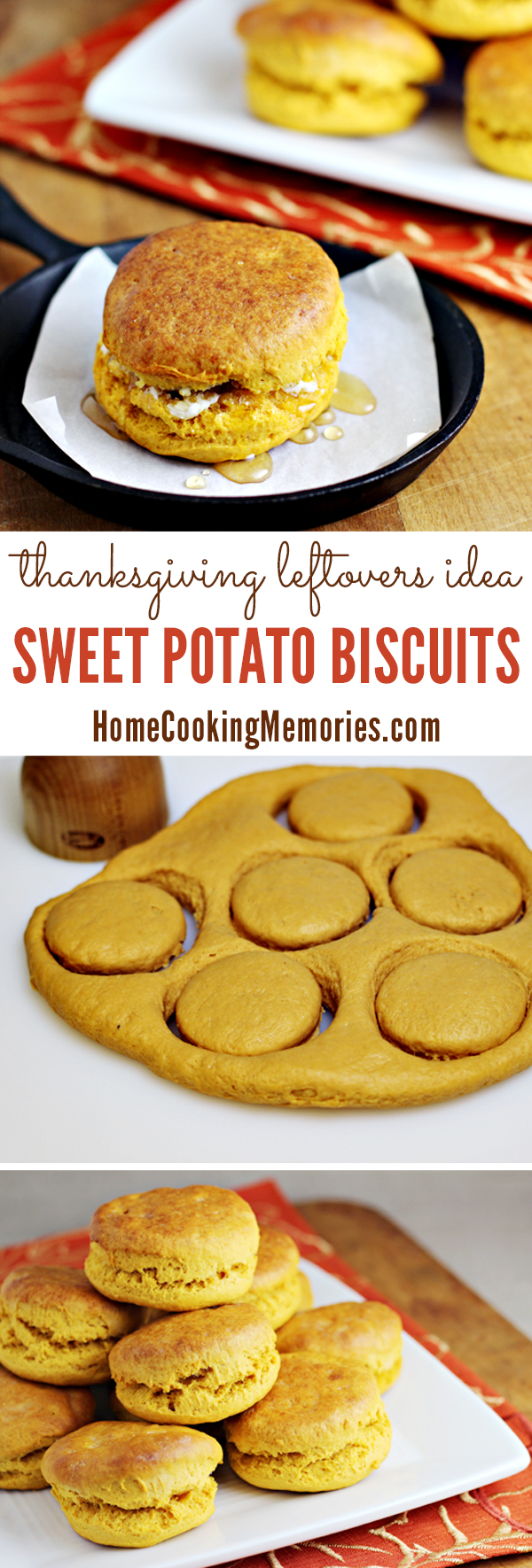 Looking for Thanksgiving leftover recipes? This easy Sweet Potato Biscuits recipe uses leftover sweet potato casserole - even if you make it with marshmallows on top!
