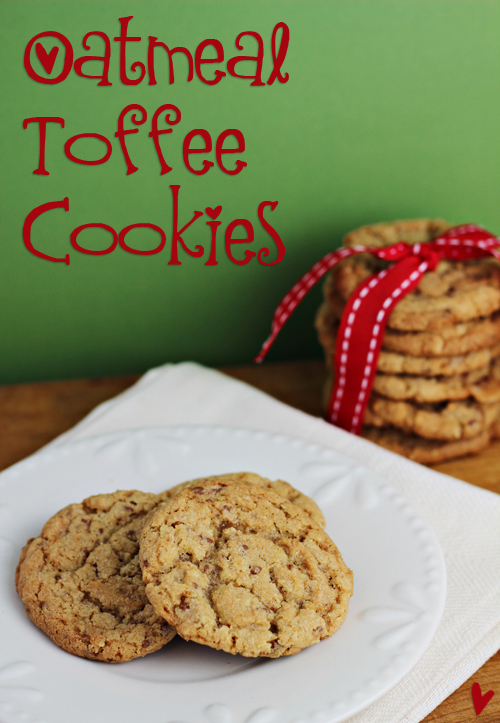 Oatmeal Toffee Cookies 