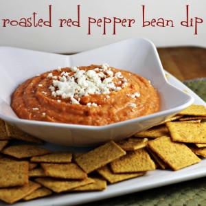 Roasted Red Pepper Bean Dip