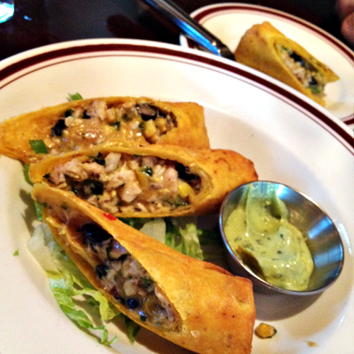 Mike's American Tex Mex Egg Rolls Avocado Dipping Sauce