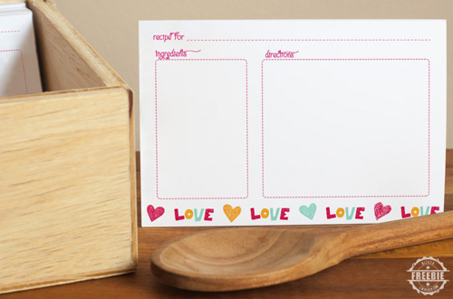 Bizuza - LOVE recipe card