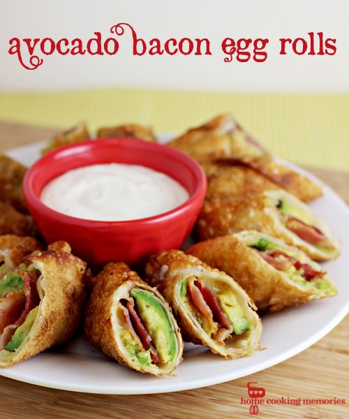 Avocado Bacon Egg Rolls