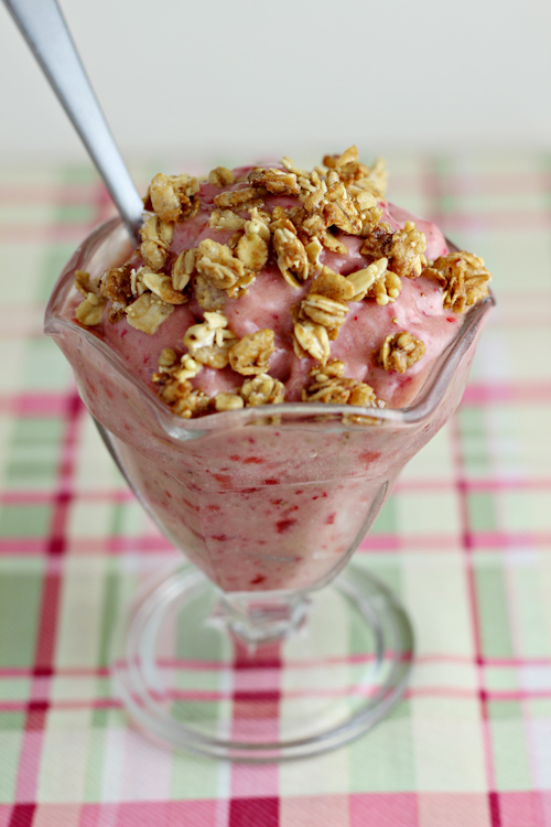 Strawberry Banana "Ice Cream" recipe - made with only 2 ingredients!