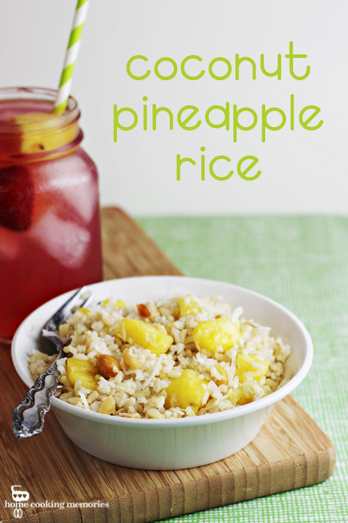 Coconut Pineapple Rice Recipe (easy side dish) - Home Cooking Memories