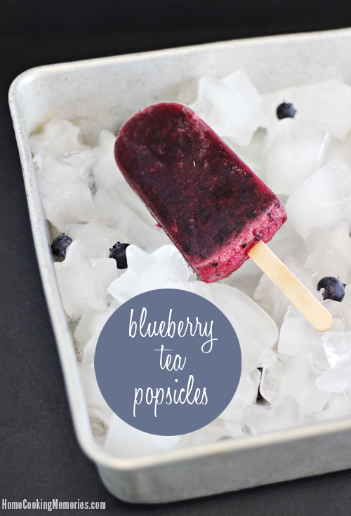 Blueberry Tea Popsicles
