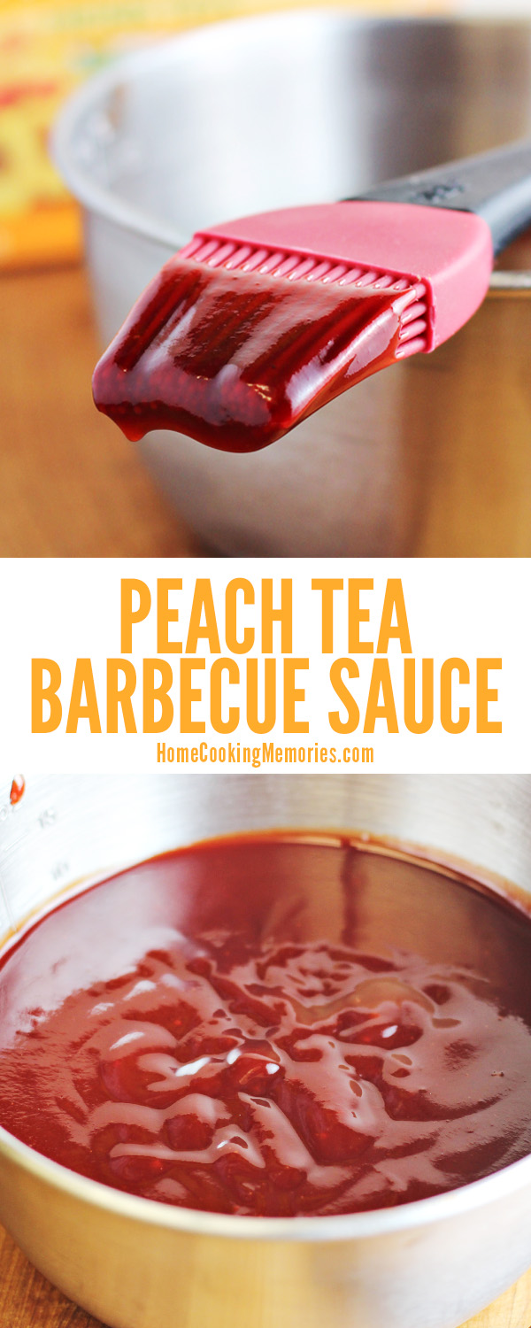 Here's a barbecue sauce recipe you've got to try! This unique Peach Tea BBQ Sauce begins with peach herbal tea. A fun change of pace for your summer grilling and cookouts.