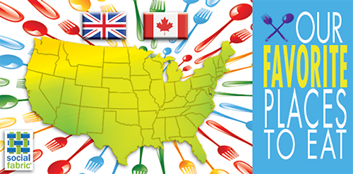 Favorite Dining Spots across America (plus Canada & UK)