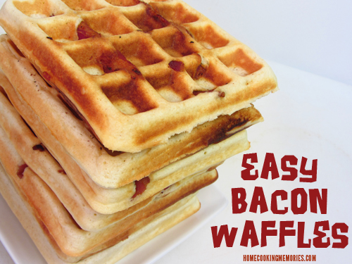 Easy Bacon Waffles