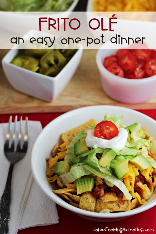 Frito Olé - easy one pot dinner & great for tailgating
