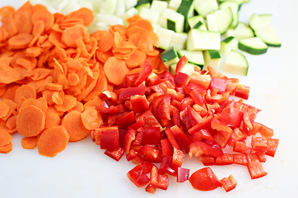 Vegetables for Veggie Chili Recipe