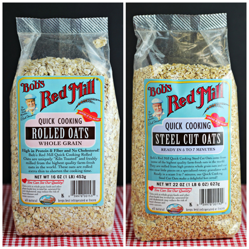 Bobs Red Mill Rolled Oats and Steel Cut Oats
