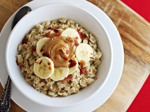 Oatmeal Topping Idea -- The Elvis