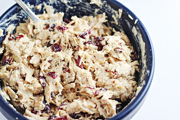 Turkey Salad with Cranberries and Pecans
