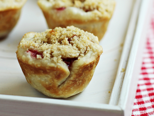 Mini Cherry Pies - made in a mini muffin tin