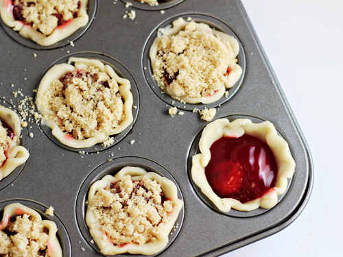 Mini Cherry Pies - made in a mini muffin tin!