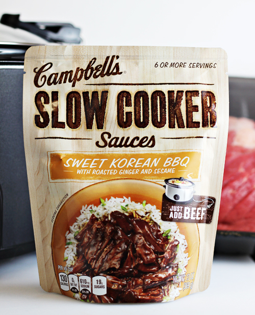 Campbells Sweet Korean BBQ Slow Cooker Sauces #CampbellsSkilledSaucers