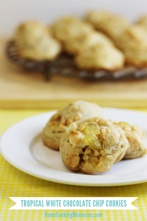 Tropical White Chocolate Chip Cookies