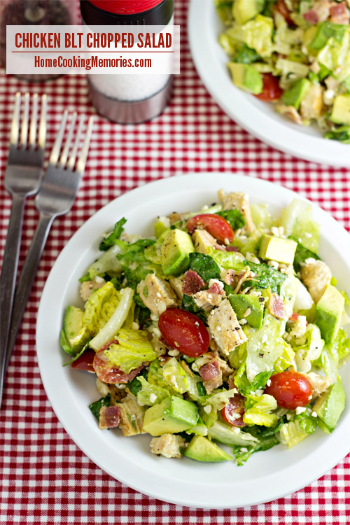 Chicken BLT Chopped Salad #15MinuteSuppers