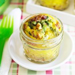 Mini Frittatas in a Jar with Asparagus and Pancetta