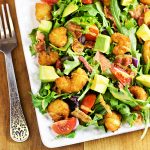 Popcorn Shrimp Salad Recipe with Avocado and Bacon
