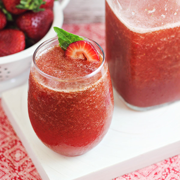 Basil Berry Daiquiri - an easy summer cocktail recipe is great for parties, summer barbecues…or anytime!