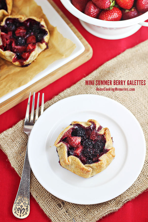 Mini Summer Berry Galettes - an easy summer dessert that's sure to impress! 