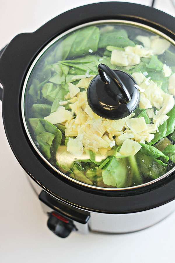 How to Make Slow Cooker Spinach and Artichoke Dip