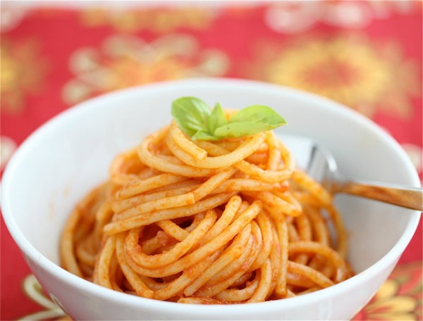 Easy Tomato Paste Pasta Sauce by Jeanette's Healthy Living